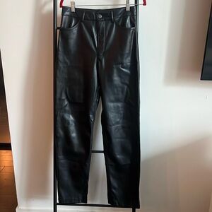 Straight leg vegan leather pant 4 pockets size 4 from dynamite